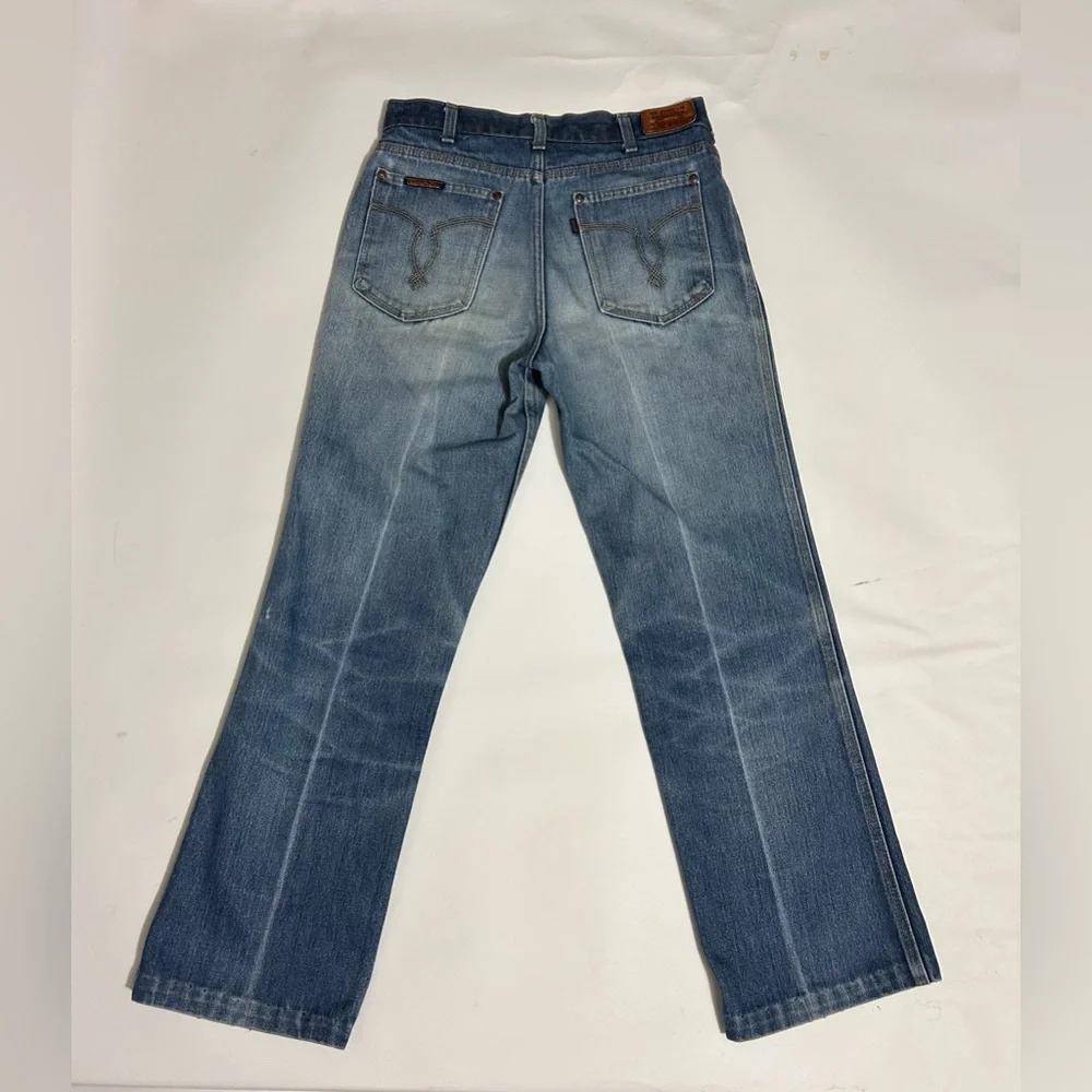 Rare Vintage Levi’s 70s Women’s Mom  Orange Label Movin On’ Jeans 28x28 - Picture 3 of 16